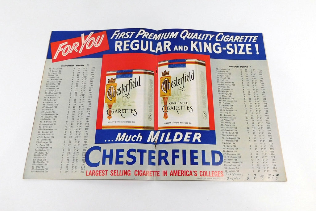 1952 California vs Oregon College Football Program 10-11-52 - DA059689