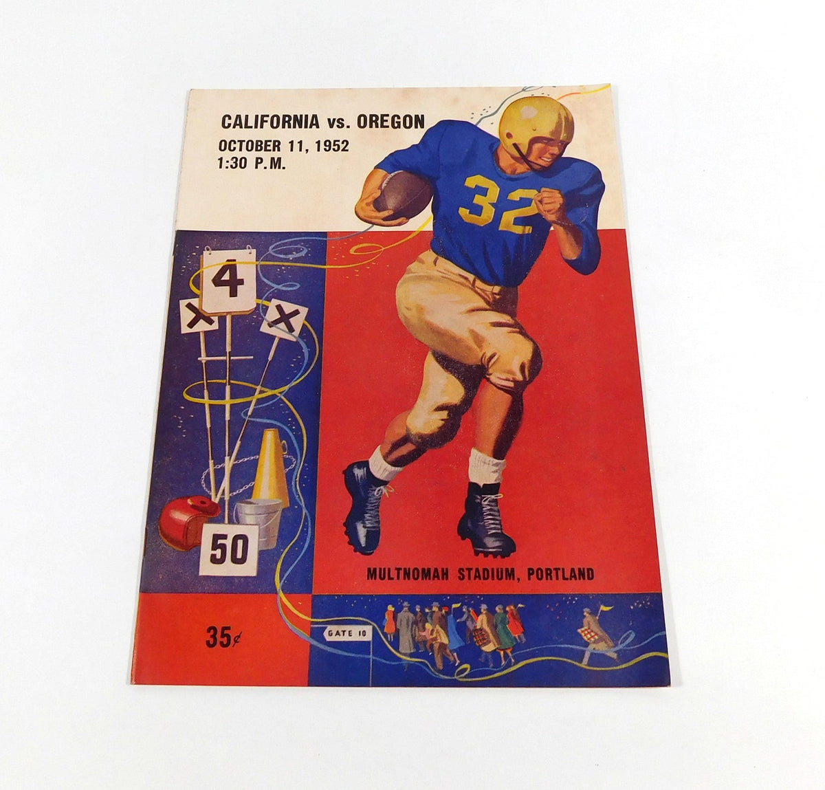 1952 California vs Oregon College Football Program 10-11-52 - DA059689