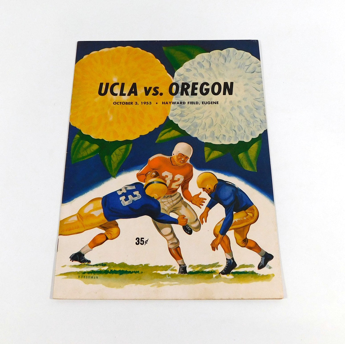 1953 UCLA vs Oregon College Football Program 10-3-53 - DA059691