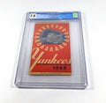 1955 MLB Baseball Score Card NY Yankees vs Boston Red Sox CGC 7 - DA058996