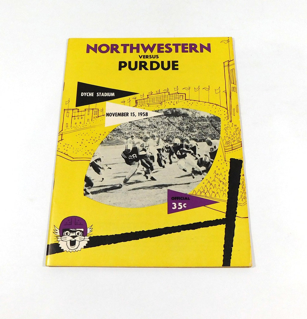 1958 Northwestern vs Purdue College Football Program 11-15-58 - DA059754