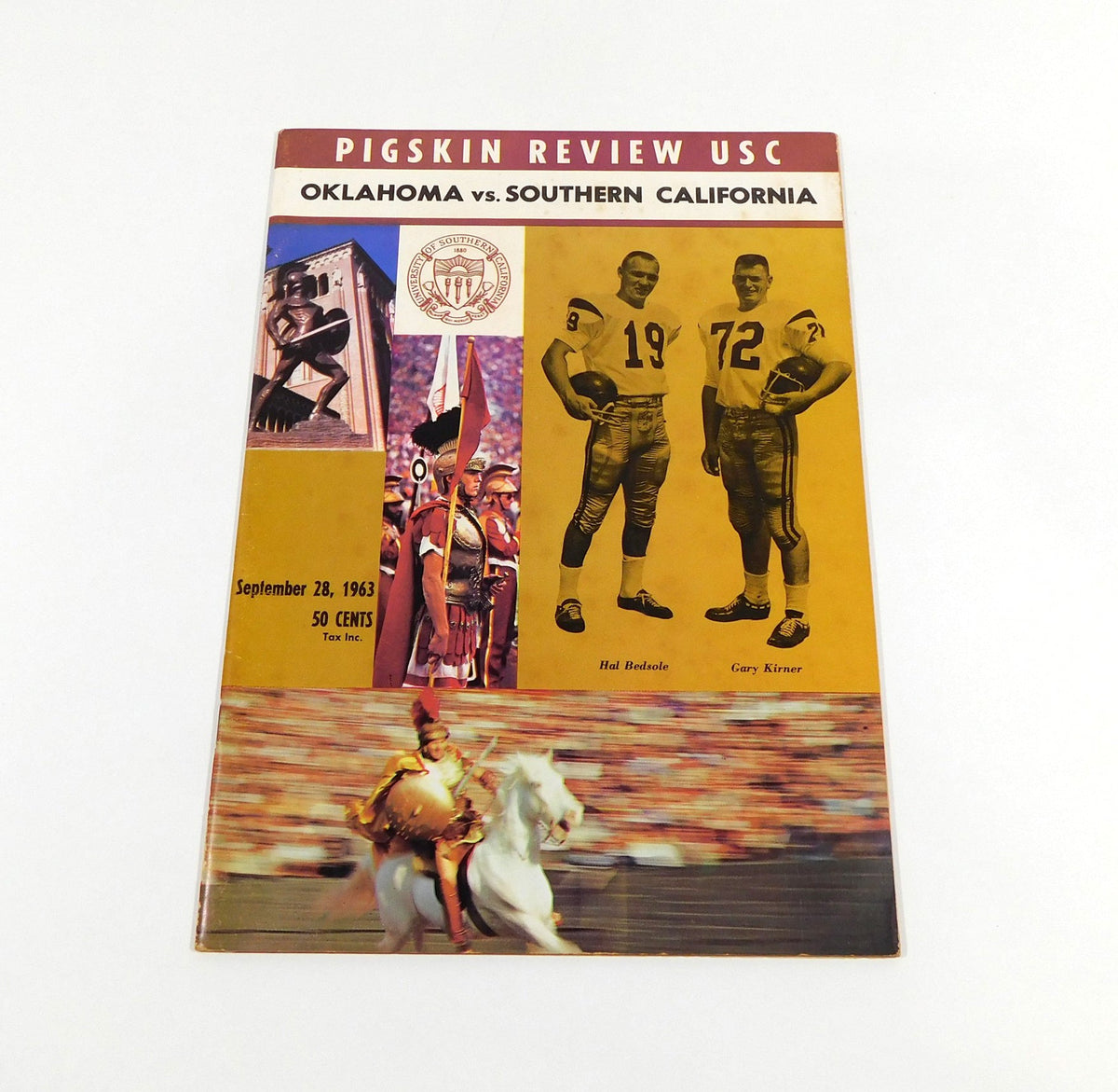 1963 USC vs Oklahoma College Football Program 9-28-63 - DA059557