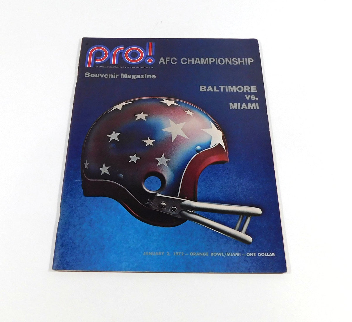 1971 Miami vs Baltimore AFC Football Championship NFL Program 1-2-72 - 204529S
