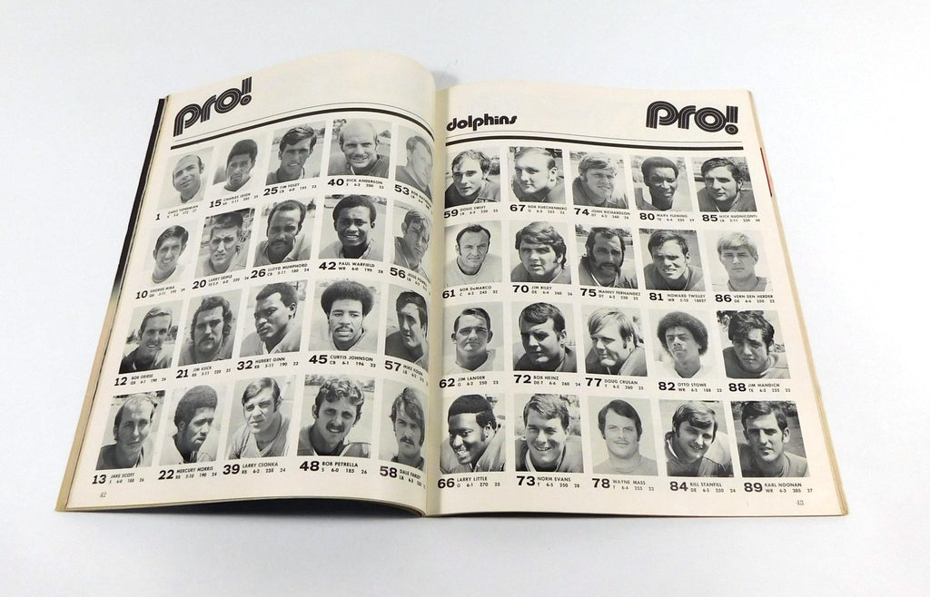 1971 Miami vs Baltimore AFC Football Championship NFL Program 1-2-72 - 204529S