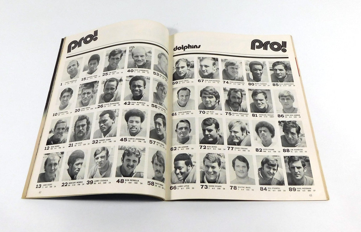 1971 Miami vs Baltimore AFC Football Championship NFL Program 1-2-72 - 204529S