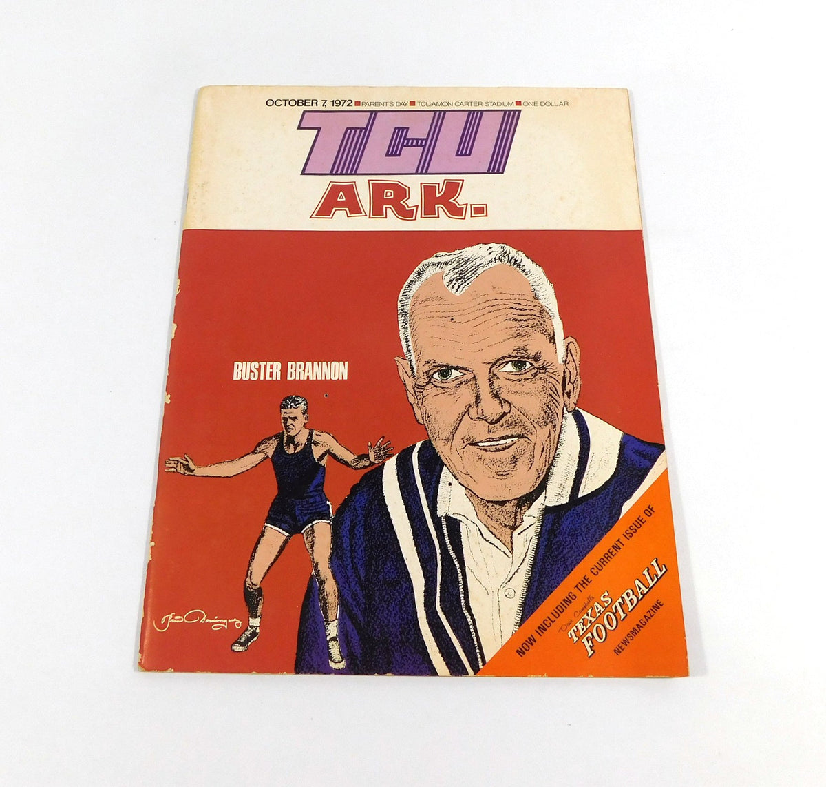 1972 TCU vs Arkansas College Football Program 10-7-72 - DA059673