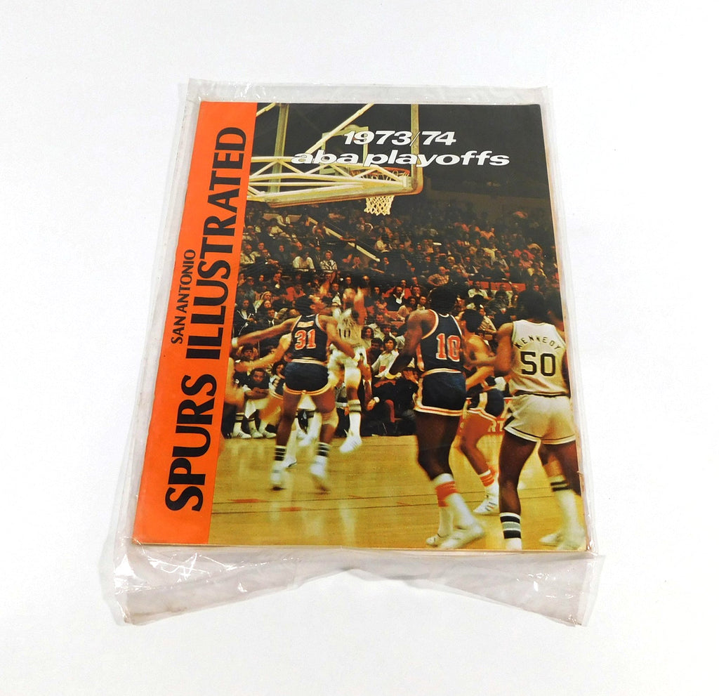 1973-74 ABA Basketball Playoff Program Indiana Pacers at San Antonio Spurs - 204545S