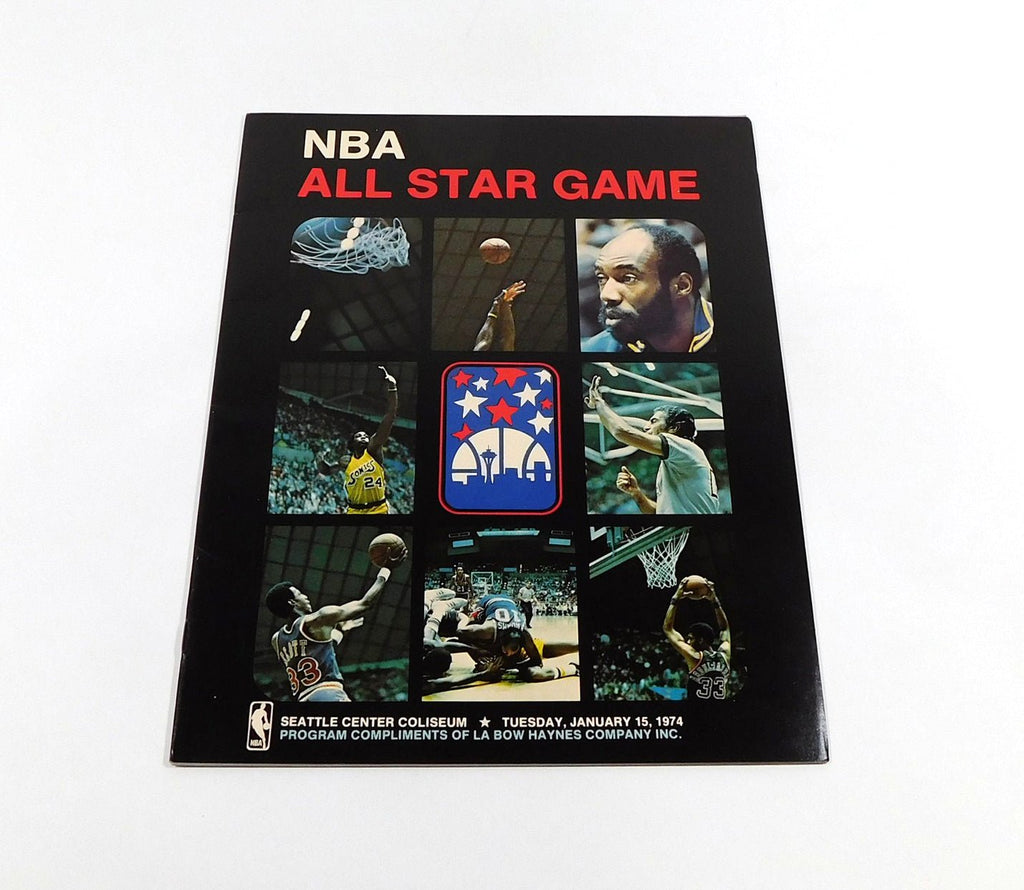 1973-74 NBA Basketball All-Star Game Program Seattle 1-15-74 - 204535S