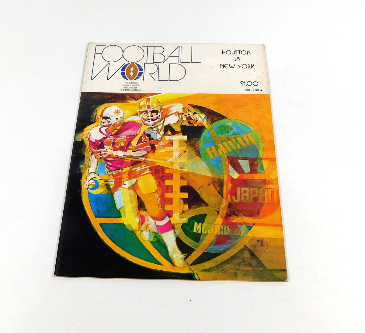 1974 New York Stars vs Houston Texans WFL Football Program 8-21-74 - 204531S