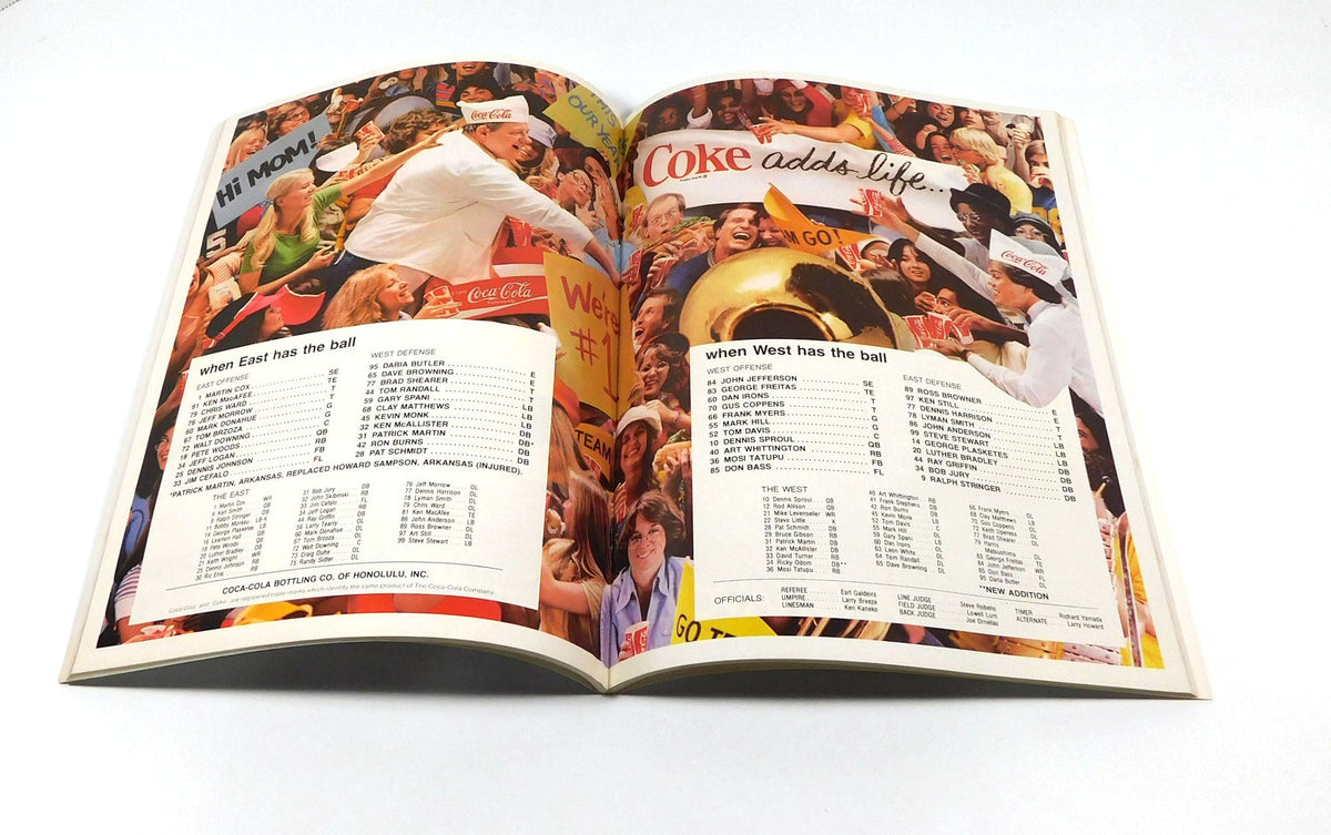1978 Hulu Bowl Football Program Ross Browner Notre Dame Cover 1-7-78 - 204142S