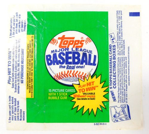 1981 Topps Baseball Wax Wrapper ~ Collecting Boxes Variations - 4502624S