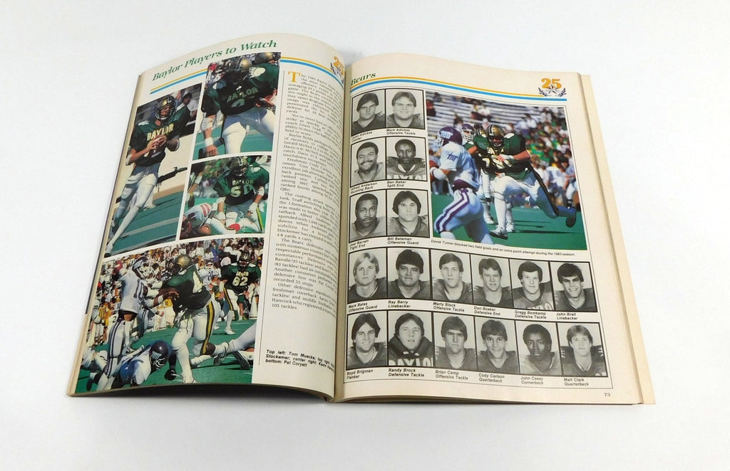 1983 Baylor vs Oklahoma State Bluebonnet Bowl College Football Program 12-31-83 - 204528S
