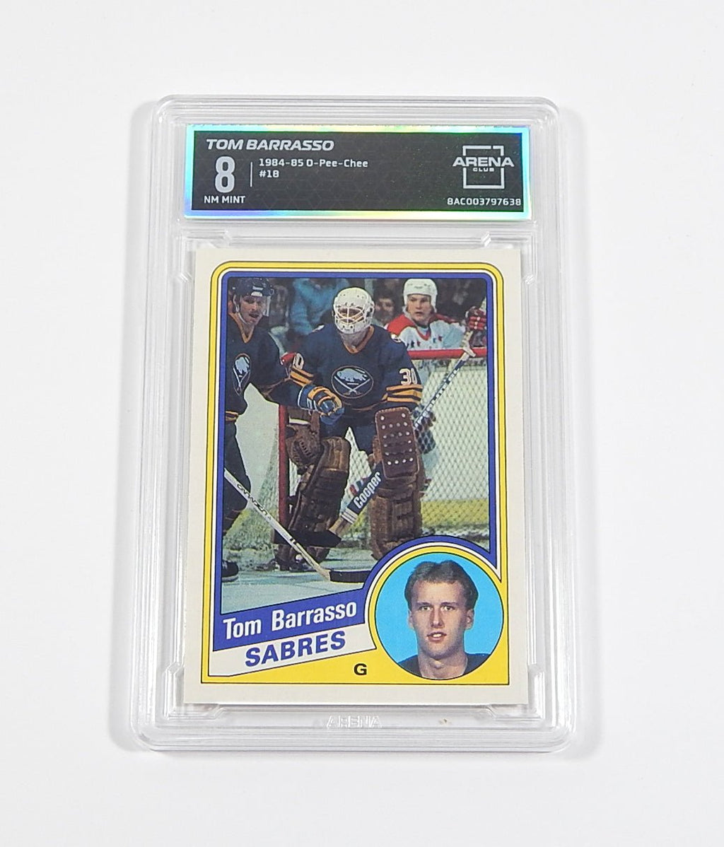 1984-85 OPC O-Pee-Chee Tom Barrasso RC #18 Rookie Arena Club 8 - DJ077303