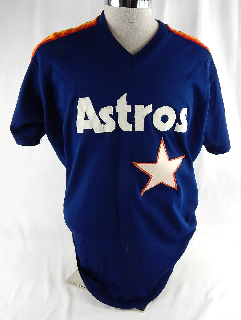 1984-93 Houston Astros #15 Game Used Navy Jersey Batting Practice NP Rem 46 948 - DP117948