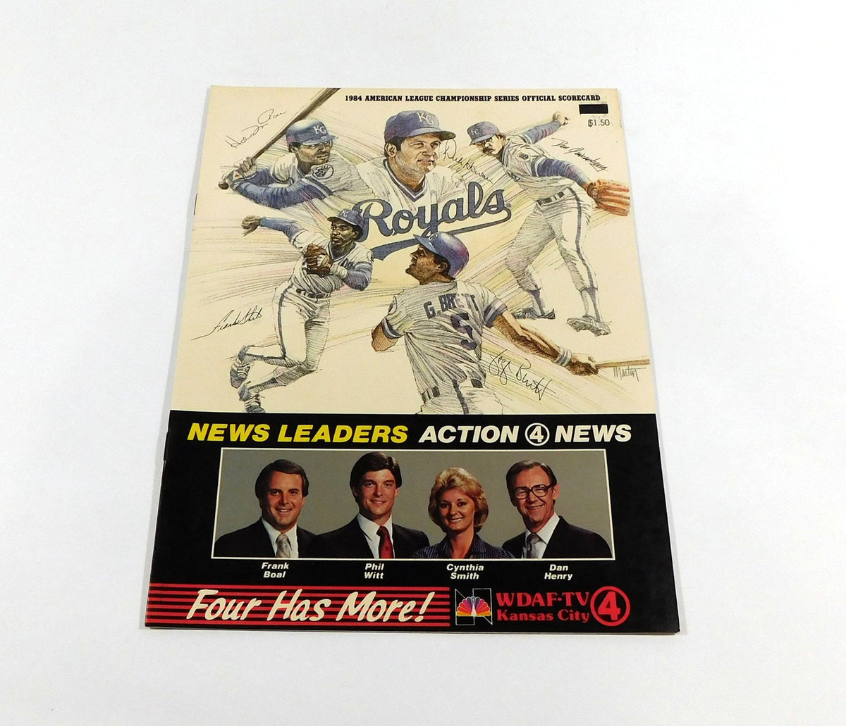 1984 ALCS Baseball Program Kansas City Royals vs Detroit Tigers - 204534S