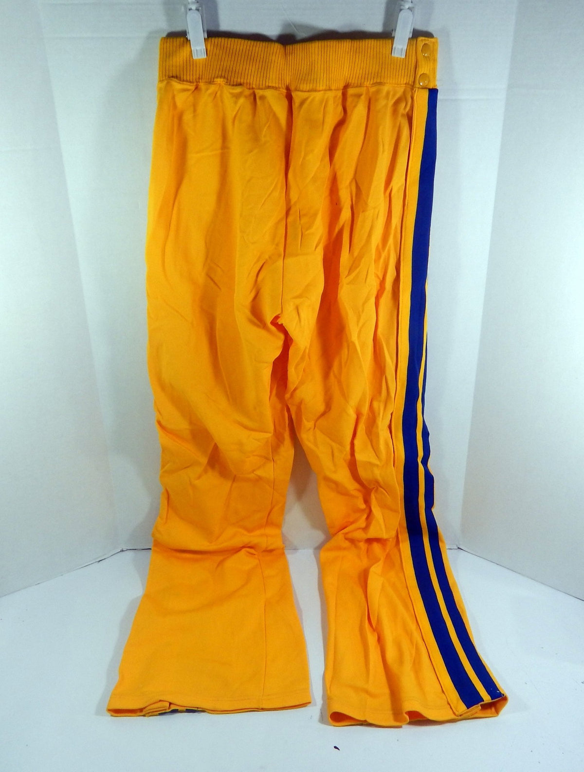 1986-87 Golden State Warriors Game Issued Yellow Pants 34 DP57009 - DP57009