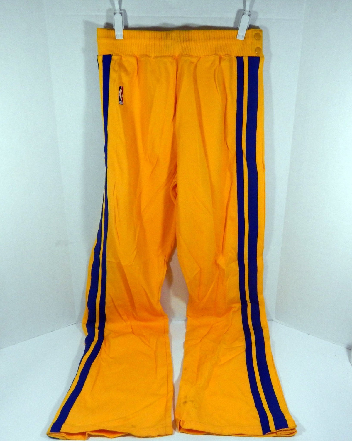 1986-87 Golden State Warriors Game Issued Yellow Pants 36 DP57005 - DP57005