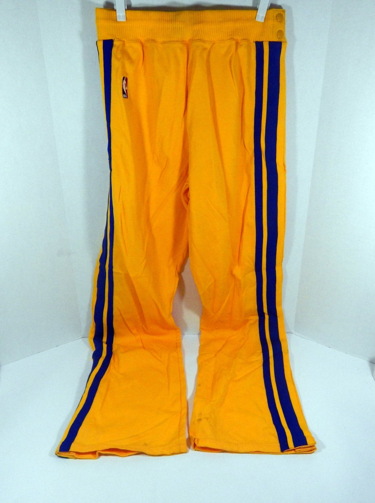 1986-87 Golden State Warriors Game Issued Yellow Pants 36 DP57005 - DP57005