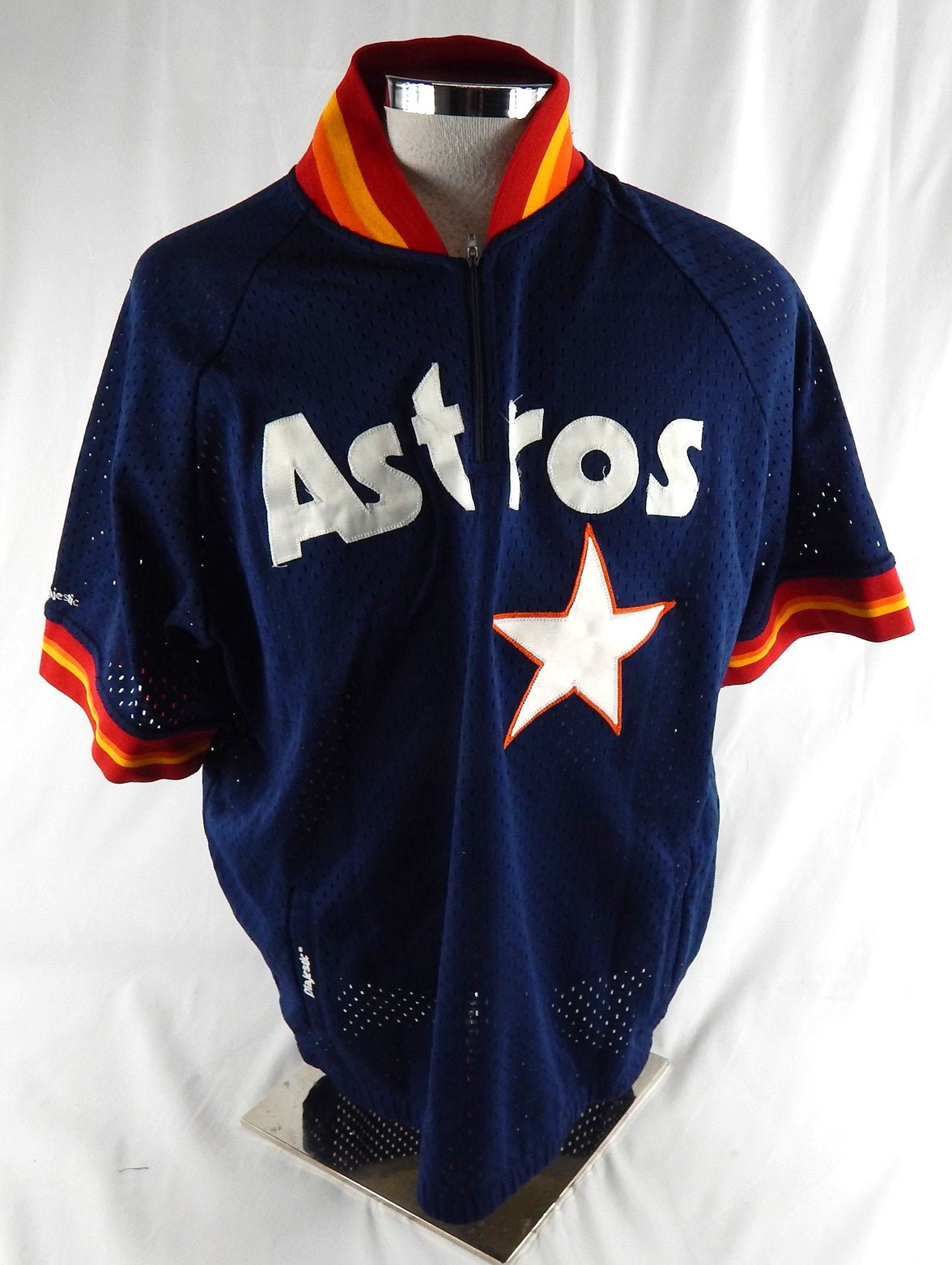 1986-92 Houston Astros #28 Game Used Navy Jersey Batting Practice XL 928 - DP117928