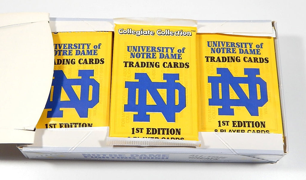 1990 Collegiate Collection Notre Dame 1st Edition Open Box (35 Packs) - DJ077367