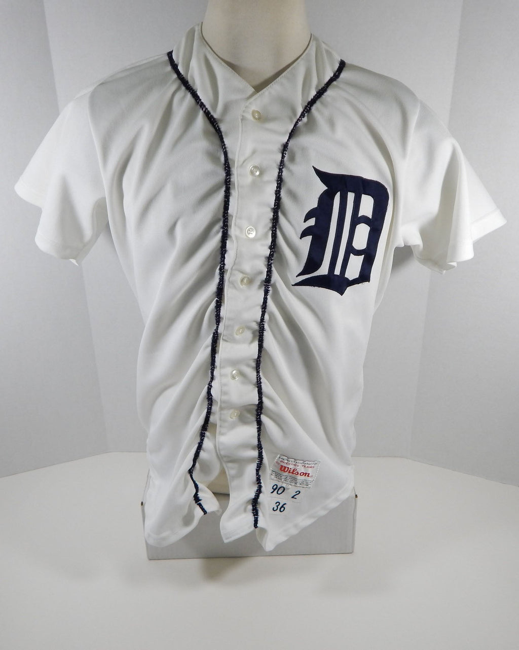 1990 Detroit Tigers Gary Ward #32 Game Used White Jersey DP07380 - DP07380