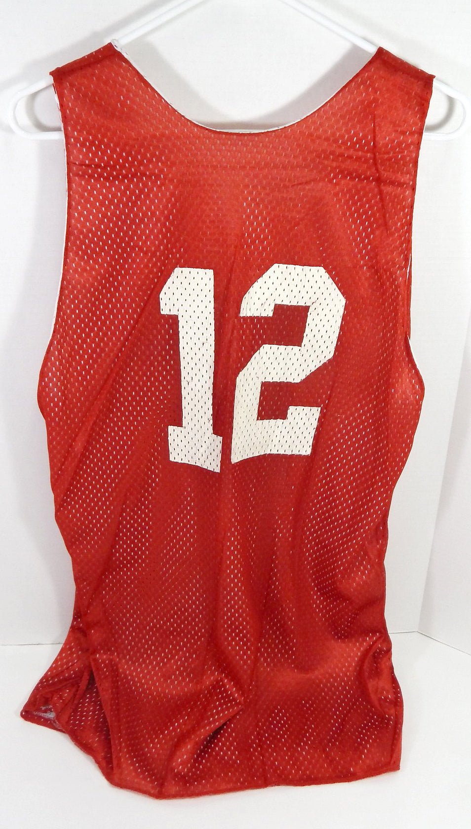 1990s American/Soviet All Stars #12 Game Issued Red Practice Jersey L DP58443 - DP58443
