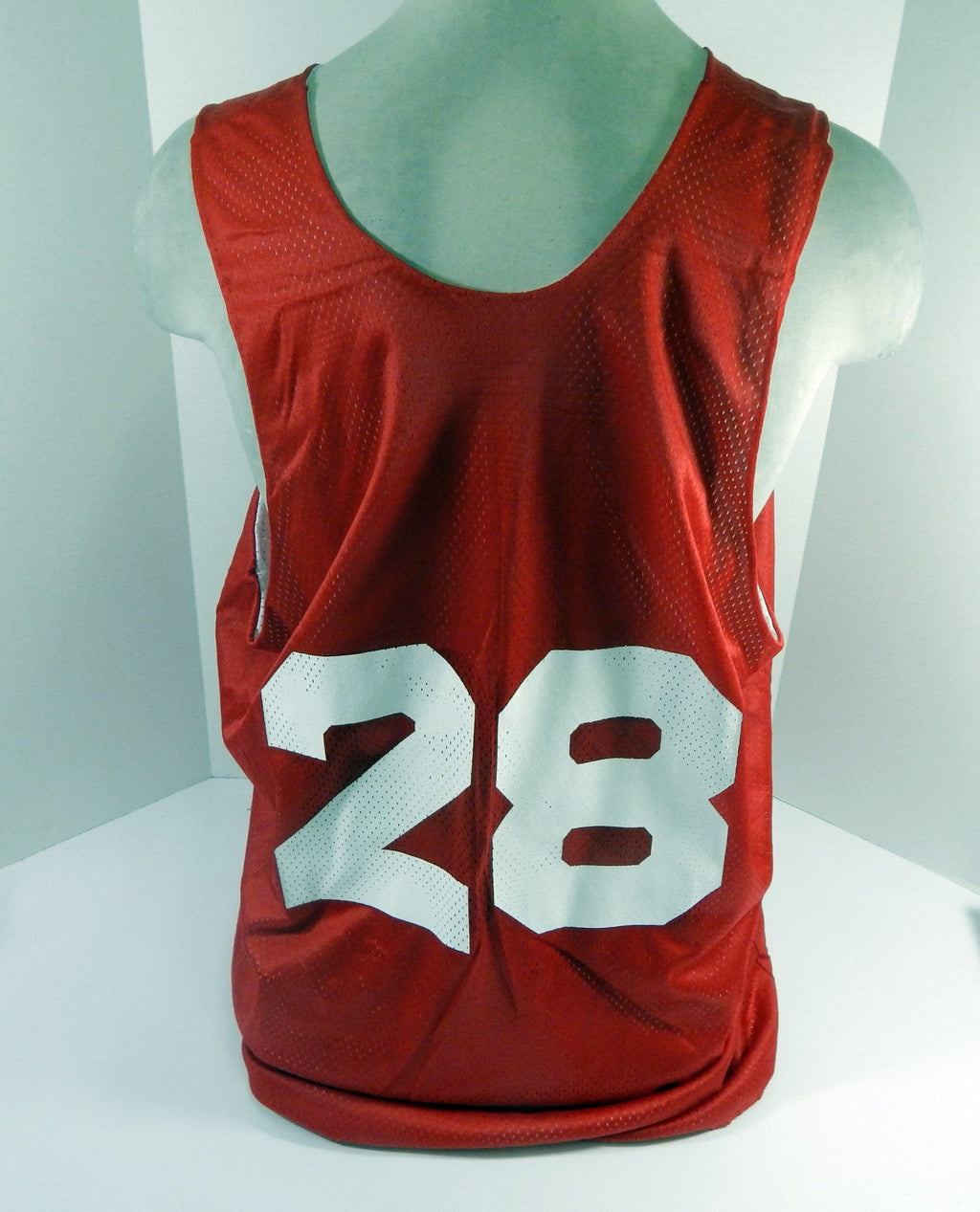 1990s Atlanta Hawks #28 Game Issued Red White Practice Jersey 3XL DP62078 - DP62078