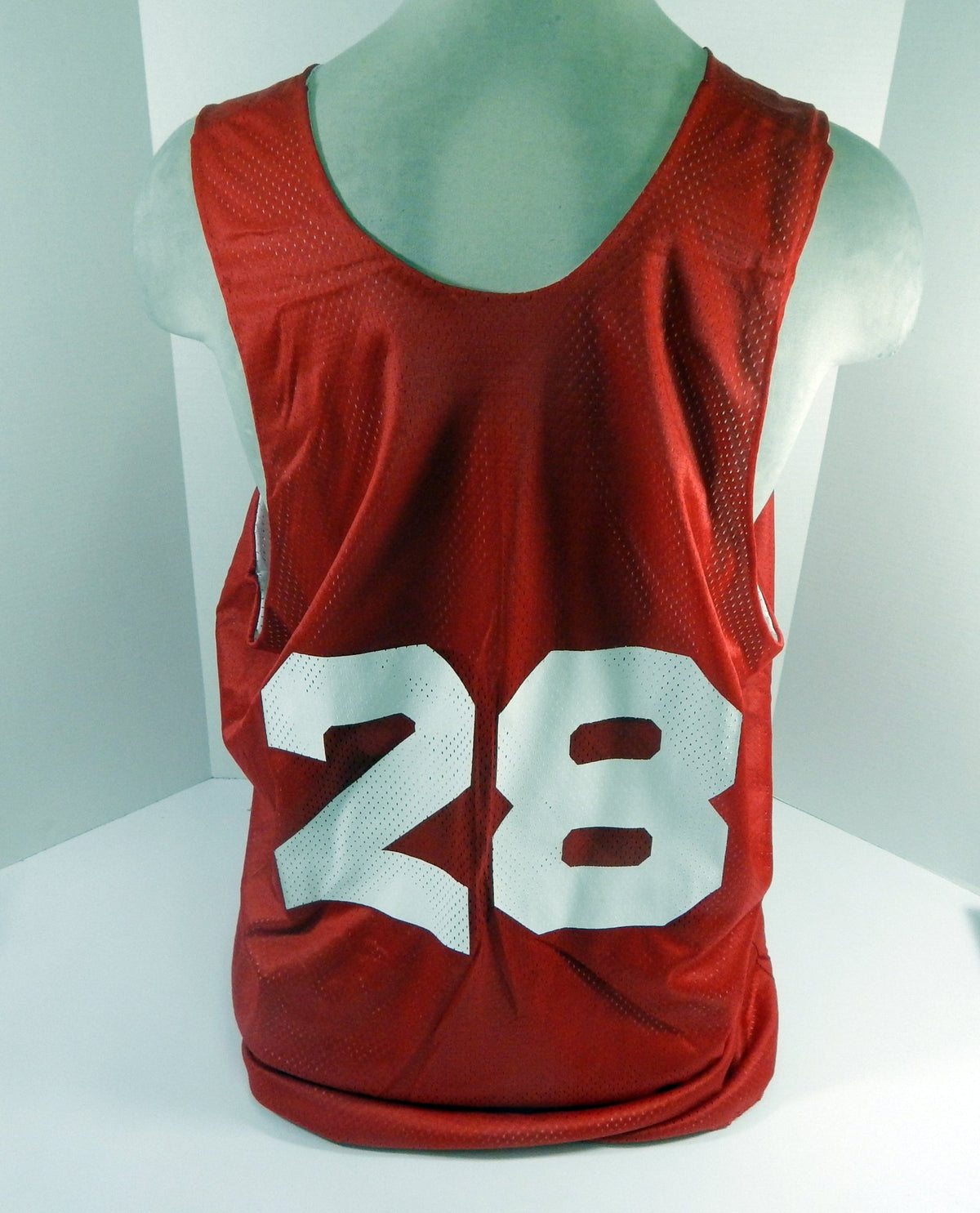 1990s Atlanta Hawks #28 Game Issued Red White Practice Jersey 3XL DP62078 - DP62078