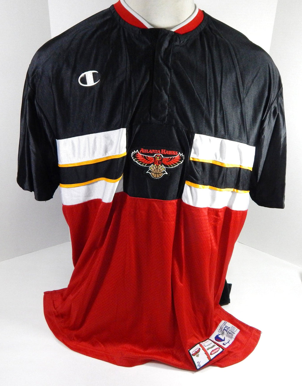 1990s Atlanta Hawks #31 Game Used Black Shooting Shirt XXL DP62378 - DP62378