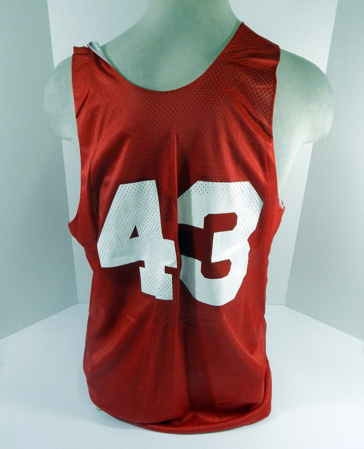 1990s Atlanta Hawks #43 Game Issued Red White Practice Jersey 2XL DP62037 - DP62037