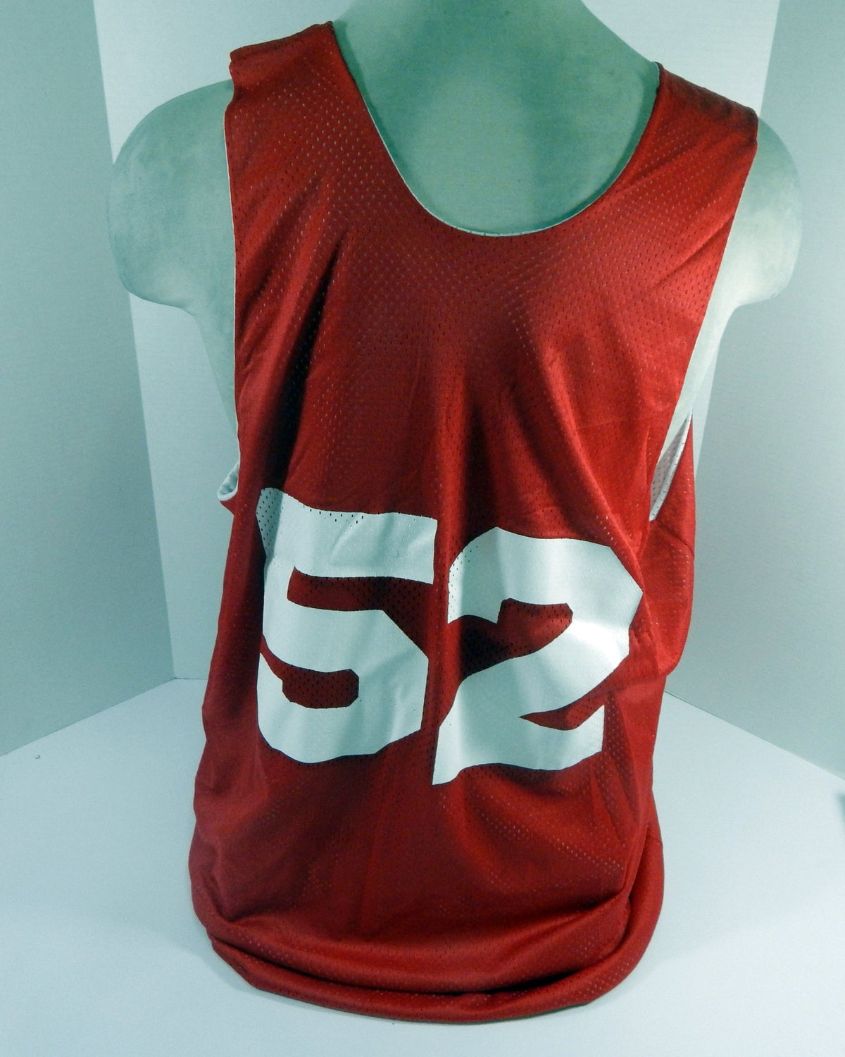 1990s Atlanta Hawks #52 Game Issued Red White Practice Jersey 3XL DP62098 - DP62098