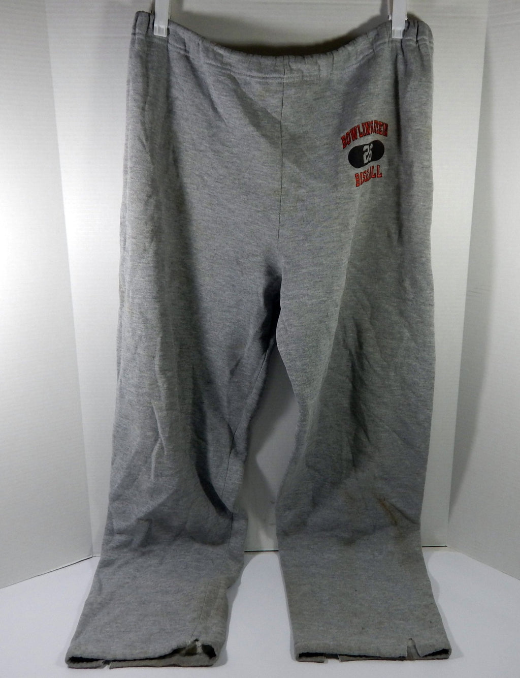 1990s Bowling Green Baseball #26 Team Issued Grey Travel Pants XL DP58320 - DP58320