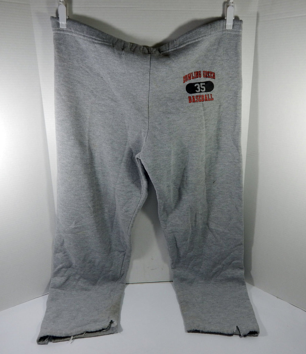 1990s Bowling Green Baseball #35 Team Issued Grey Travel Pants XL DP58319 - DP58319