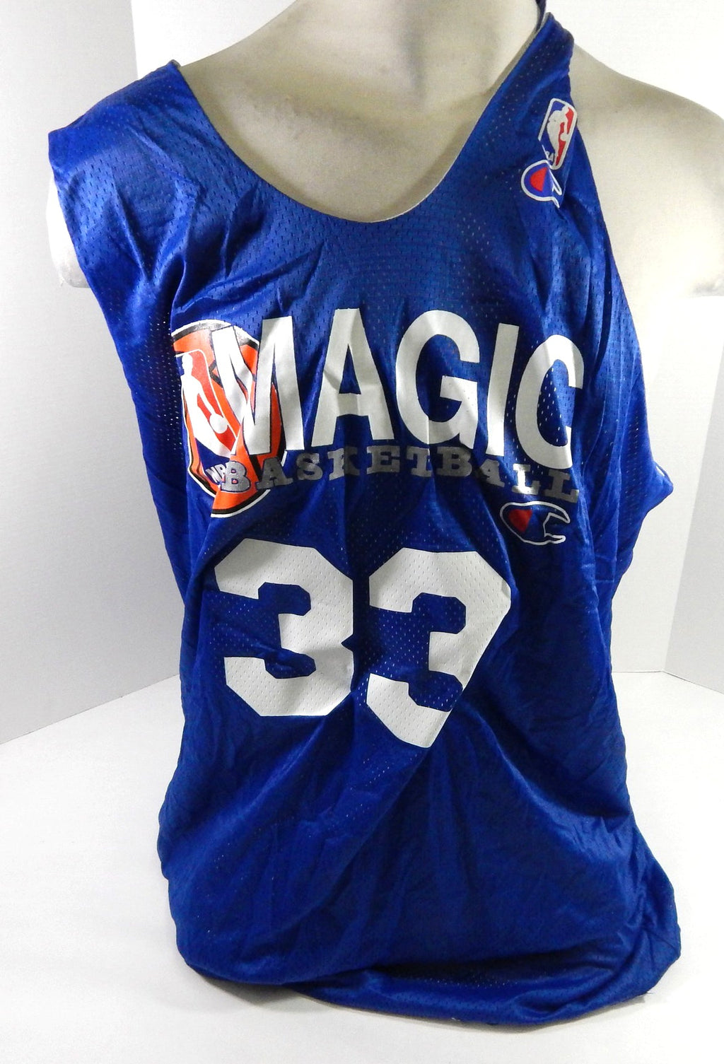 1990s Orlando Magic #33 Game Issued Blue Practice Jersey 4XL DP61623 - DP61623