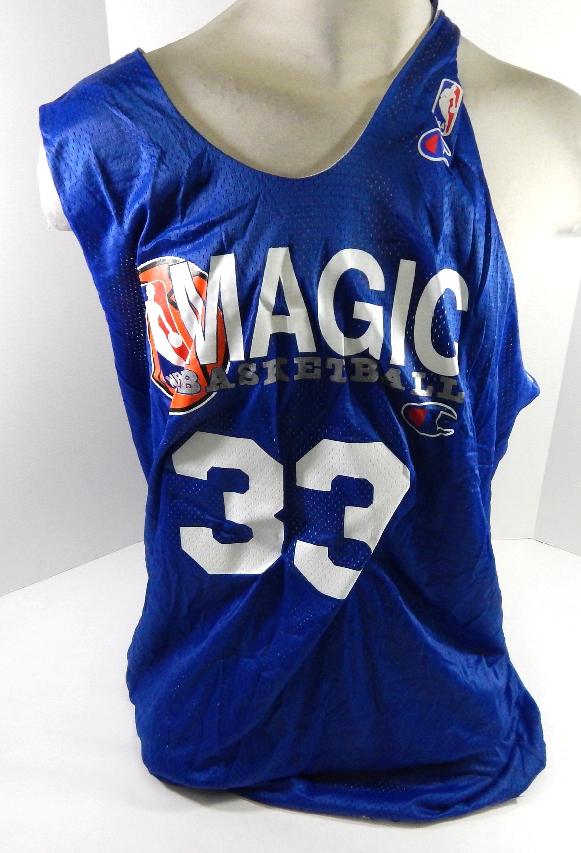 1990s Orlando Magic #33 Game Issued Blue Practice Jersey 4XL DP61623 - DP61623