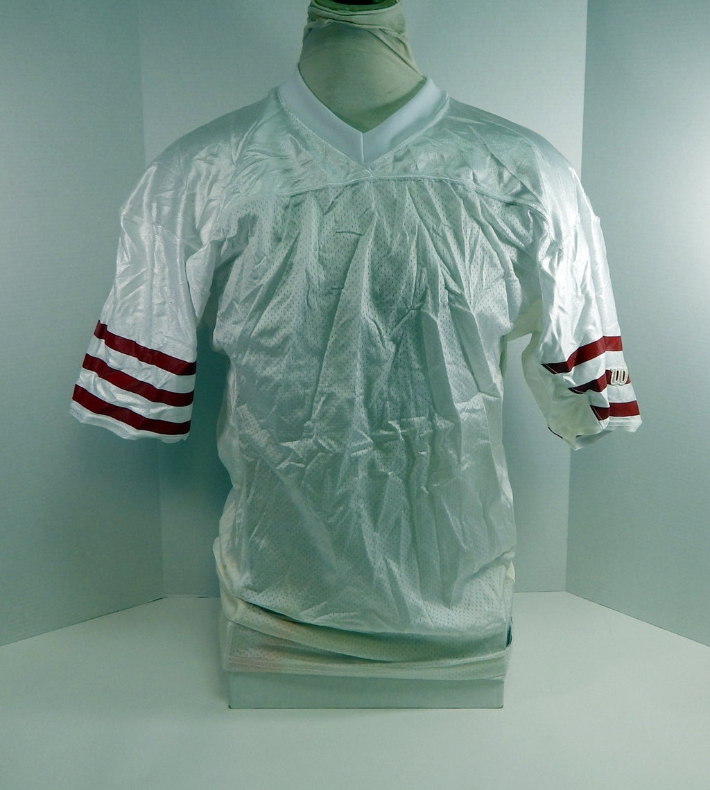 1990s San Francisco 49ers Blank Game Issued White Jersey 50 DP51377 - DP51377