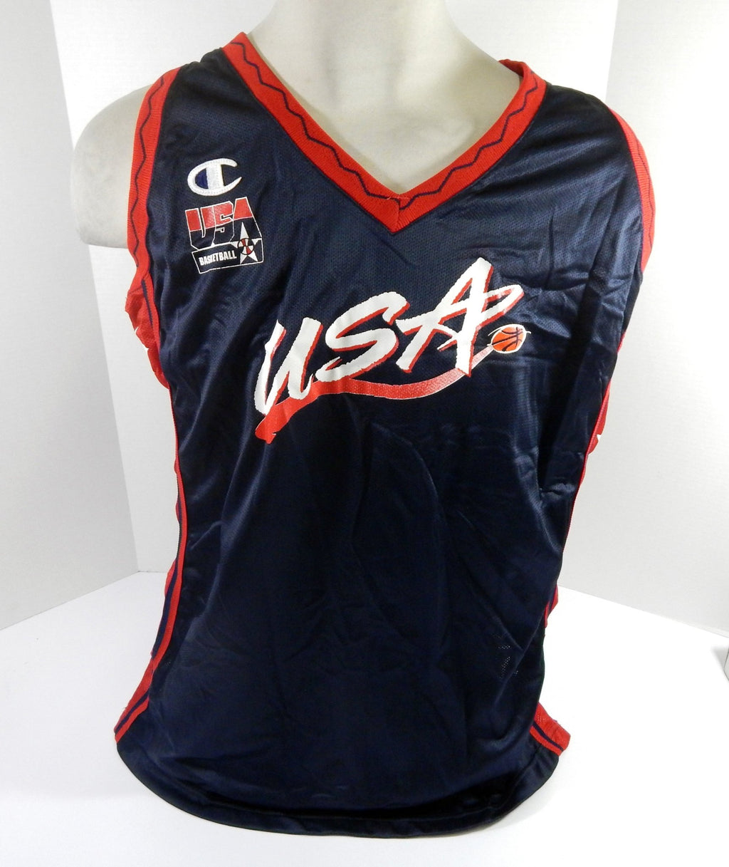 1990s Team USA Basketball Blank Game Issued Navy Jersey 22 DP55787 - DP55787