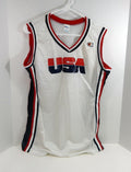 1990s Team USA Basketball Game Issued White Jersey 18 DP51439 - DP51439
