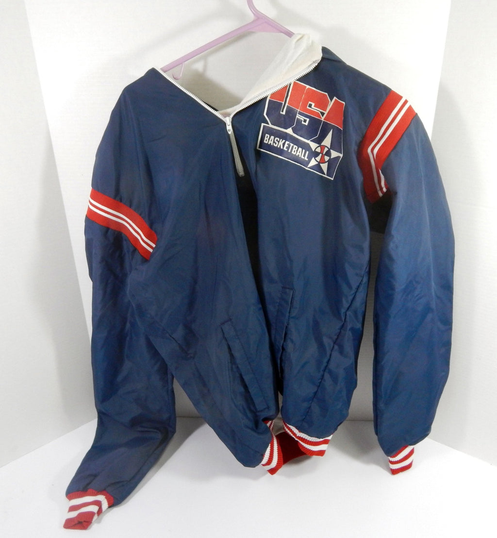 1990s Team USA Basketball Team Issued Blue Travel Jacket M DP55726 - DP55726
