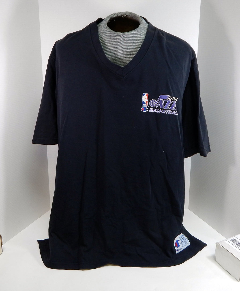 1990s Utah Jazz #54 Game Used Black Shirt 3XL DP51252 - DP51252