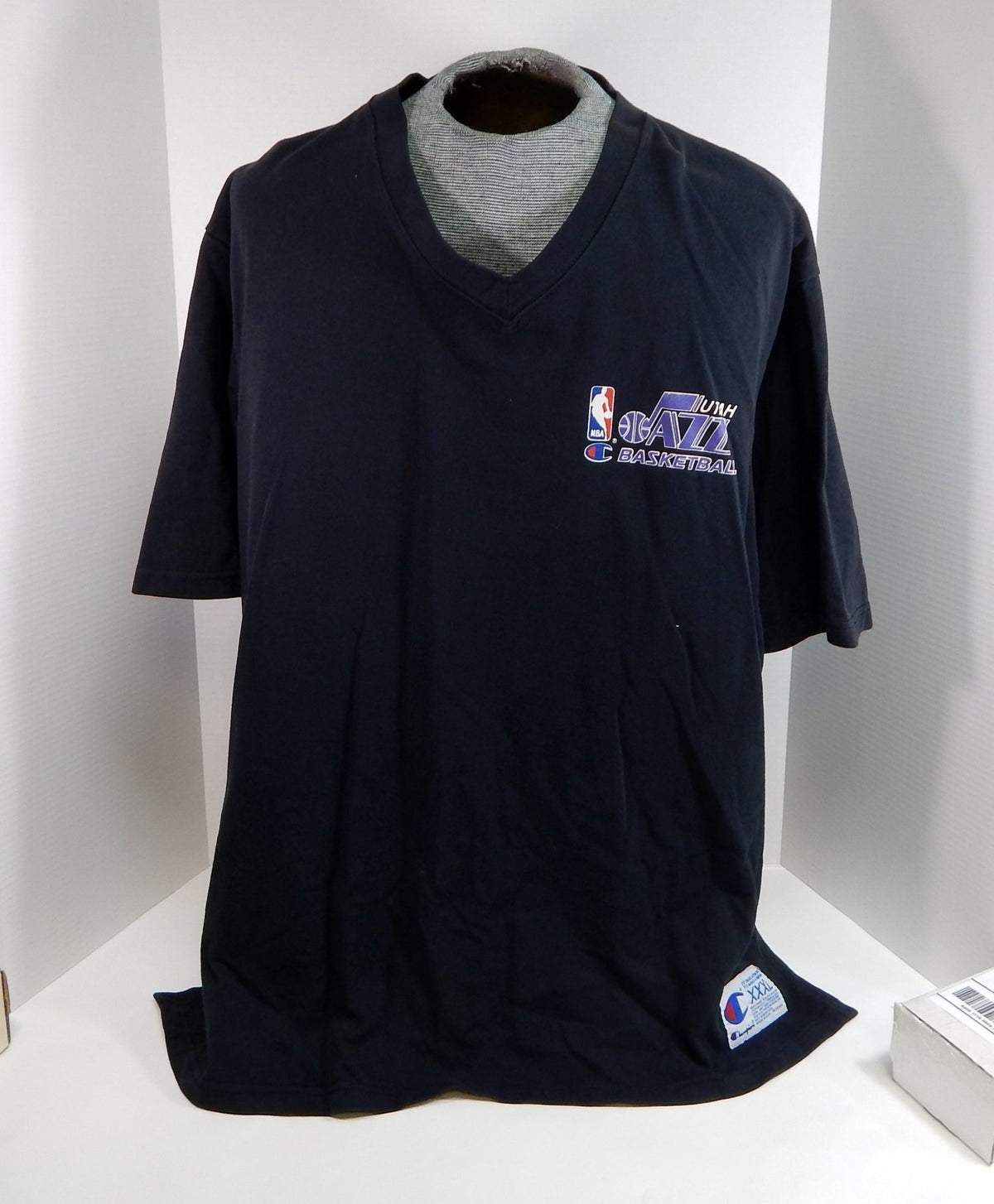 1990s Utah Jazz #54 Game Used Black Shirt 3XL DP51252 - DP51252