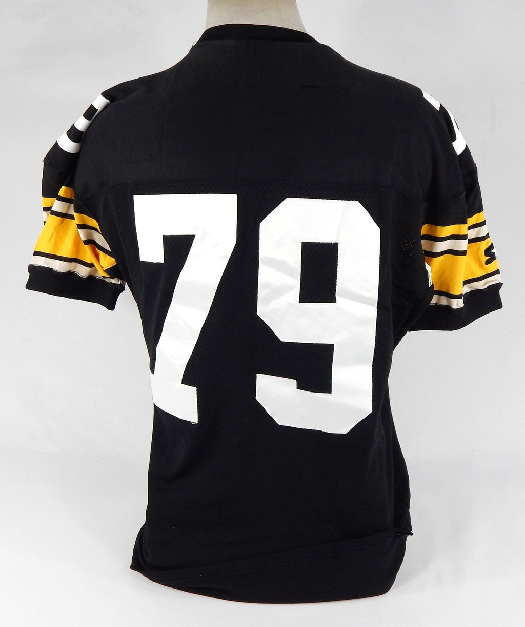 1993 Pittsburgh Steelers #79 Game Issued Black Jersey Name Plate R 50 DP65740 - DP65740