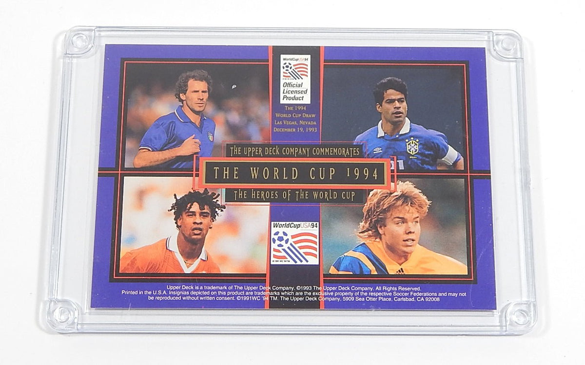 1993 Upper Deck World Cup 94 Heroes of the World Cup Limited Ed. Card #'d /5000 - DJ076979