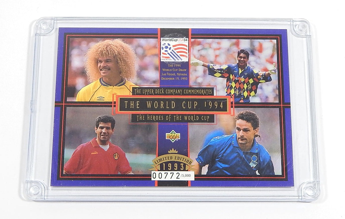1993 Upper Deck World Cup 94 Heroes of the World Cup Limited Ed. Card #'d /5000 - DJ076979