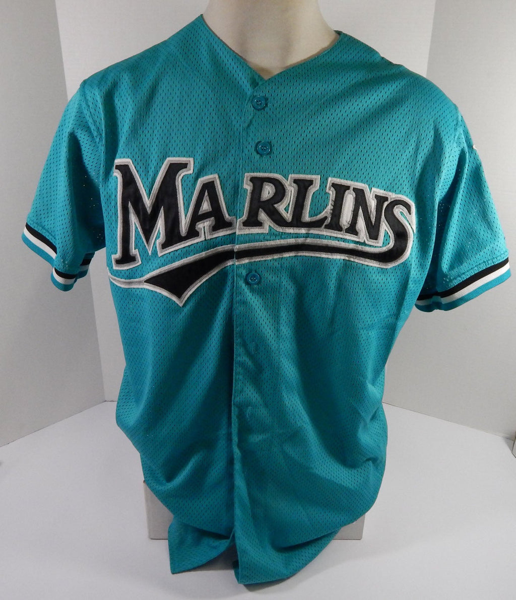 1994-02 Florida Marlins #14 Game Used Blue Jersey DP58955 - DP58955