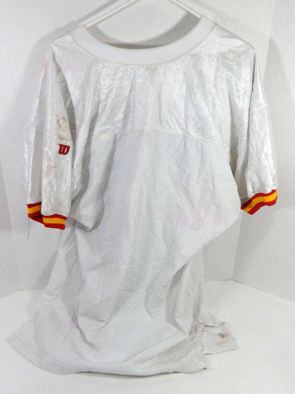 1994 Kansas City Chiefs Blank Game Issued White Jersey 75th Patch 46 DP60188 - DP60188