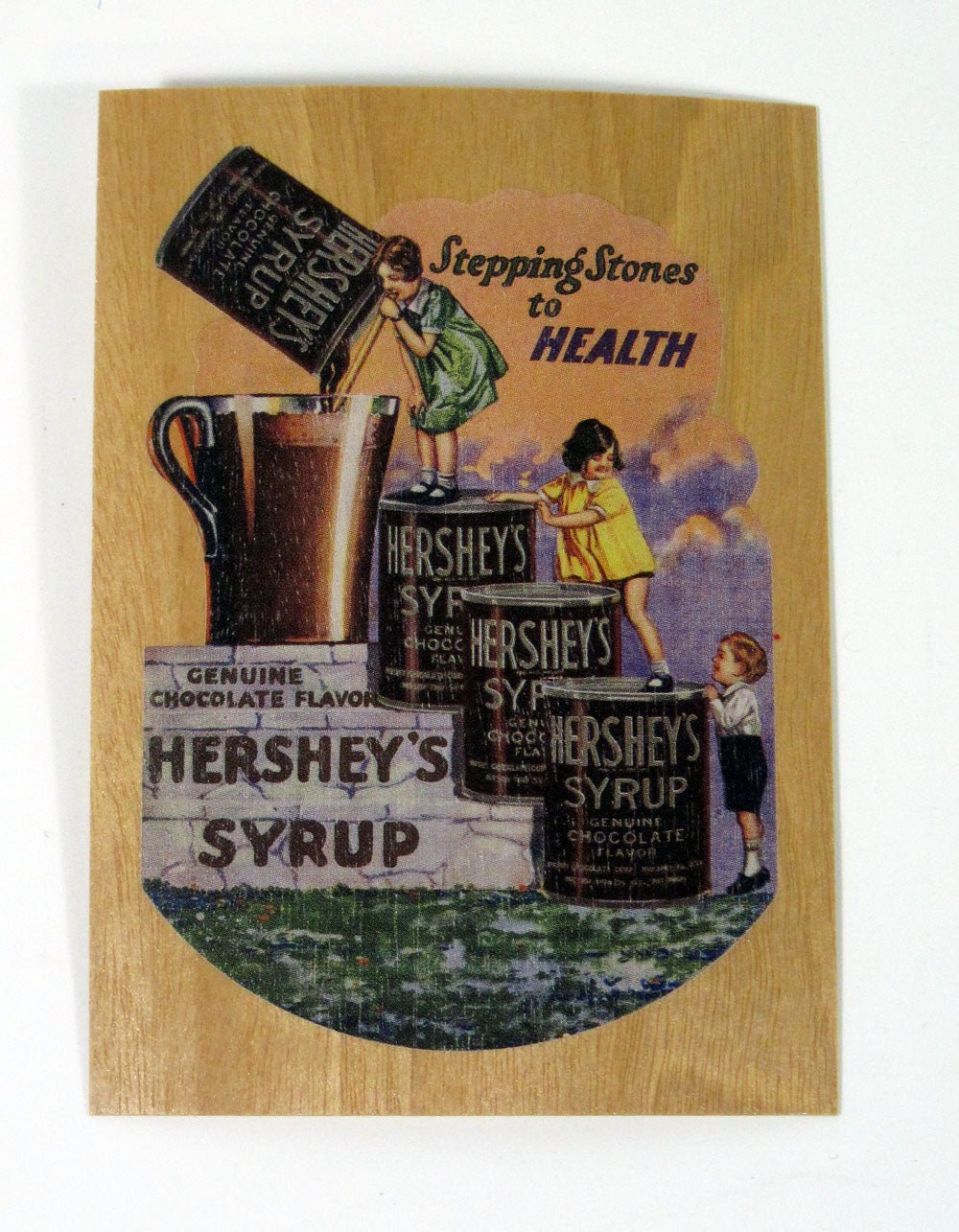 1995 Dart Flipcards Hershey's The Collector Series Wood Chase Card (W2) Nm/Mt - 125682S
