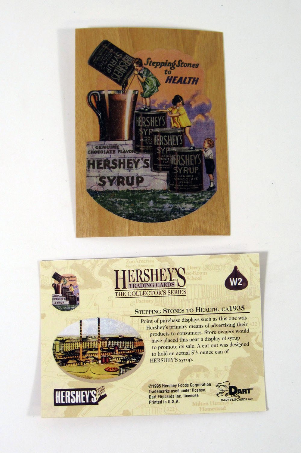 1995 Dart Flipcards Hershey's The Collector Series Wood Chase Card (W2) Nm/Mt - 125682S