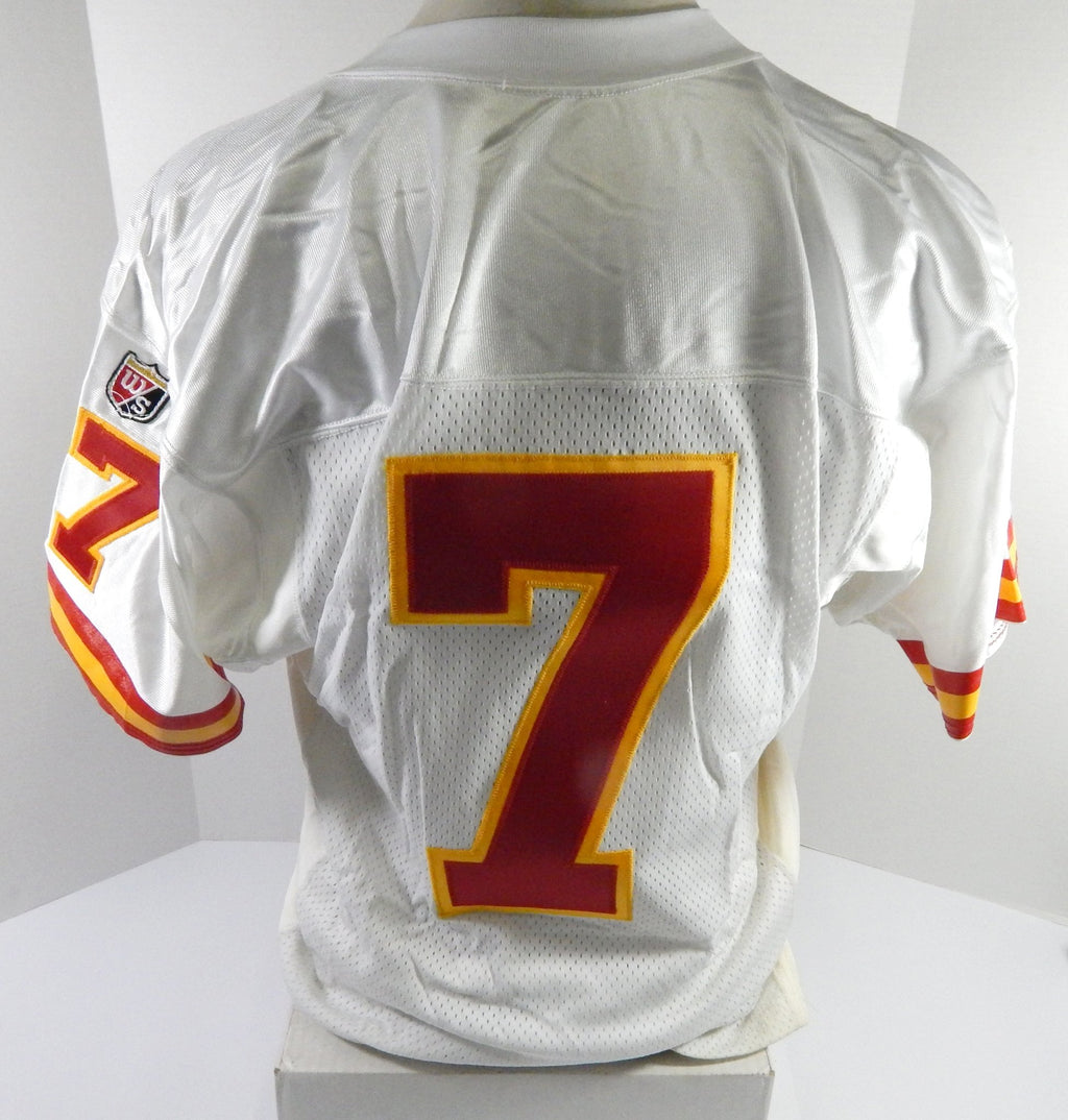 1995 Kansas City Chiefs #7 Game Issued White Jersey 42 DP51812 - DP51812