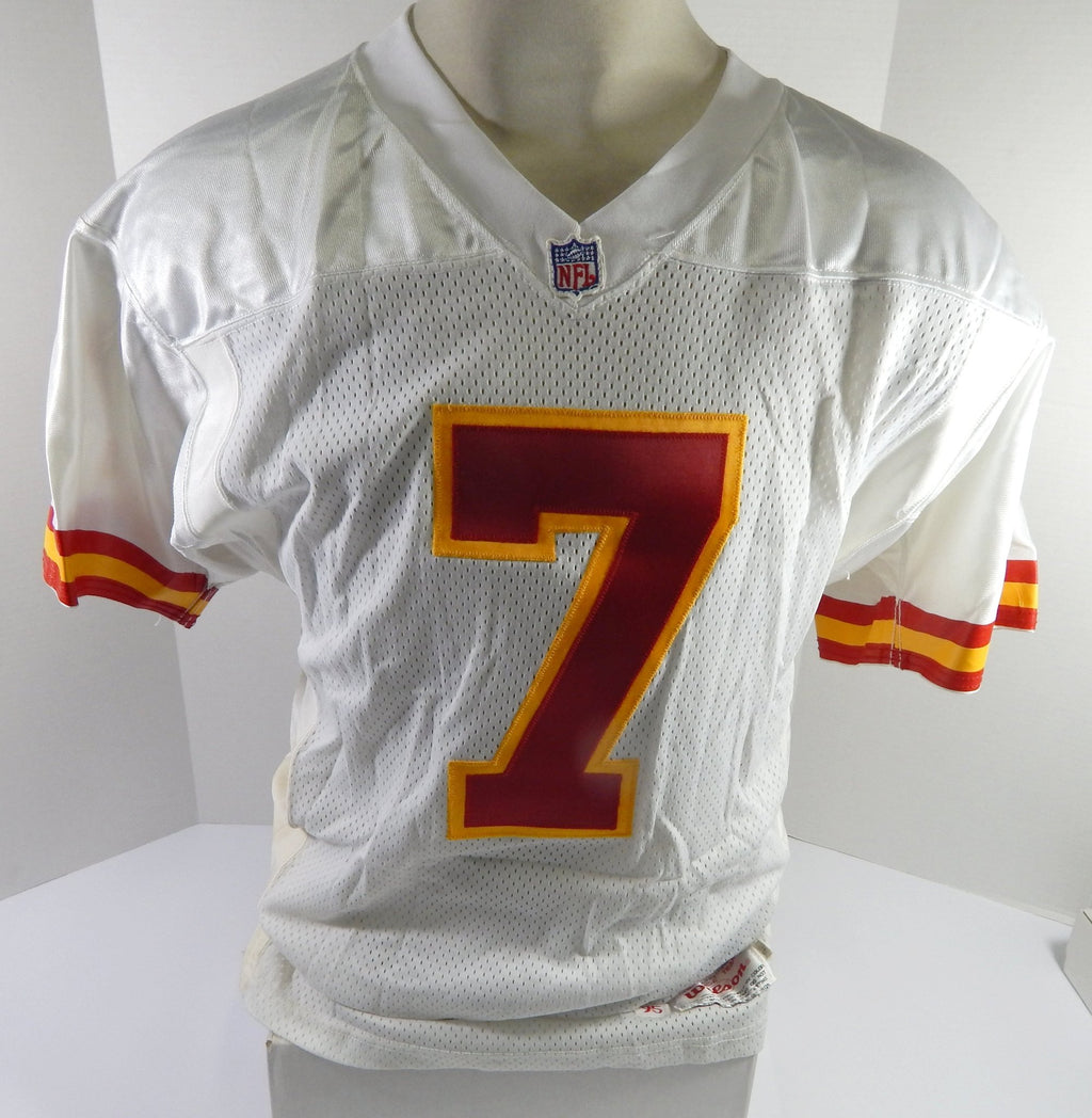 1995 Kansas City Chiefs #7 Game Issued White Jersey 42 DP51812 - DP51812